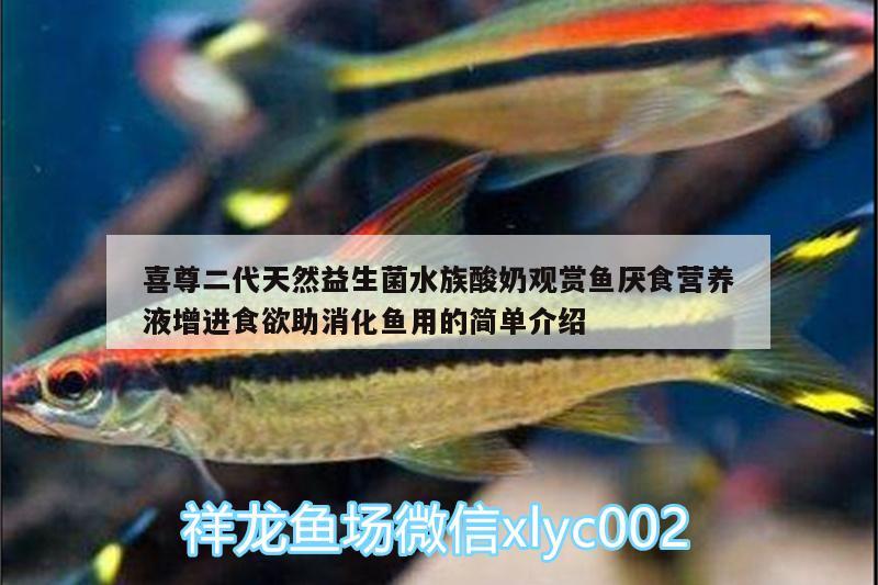 喜尊二代天然益生菌水族酸奶觀賞魚厭食營養(yǎng)液增進(jìn)食欲助消化魚用的簡單介紹