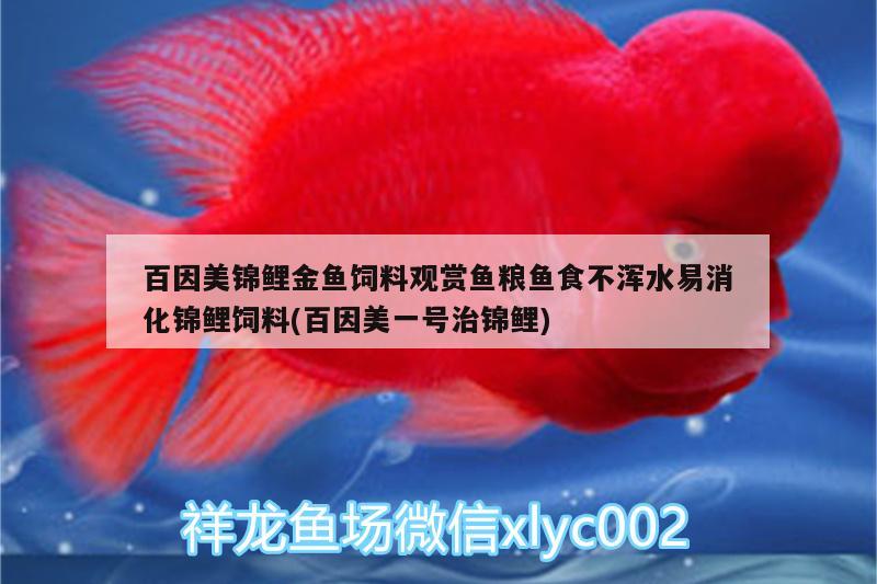 百因美錦鯉金魚(yú)飼料觀賞魚(yú)糧魚(yú)食不渾水易消化錦鯉飼料(百因美一號(hào)治錦鯉)