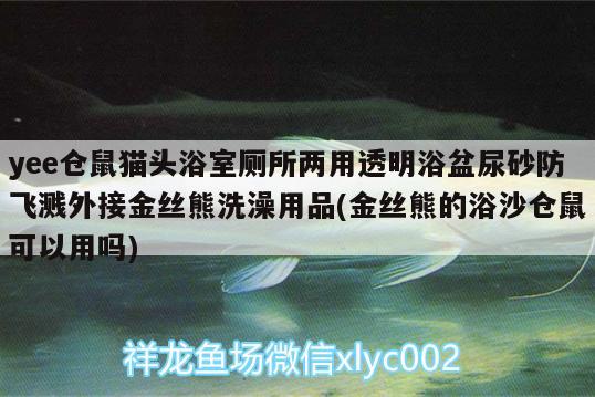 yee倉(cāng)鼠貓頭浴室?guī)鶅捎猛该髟∨枘蛏胺里w濺外接金絲熊洗澡用品(金絲熊的浴沙倉(cāng)鼠可以用嗎) yee