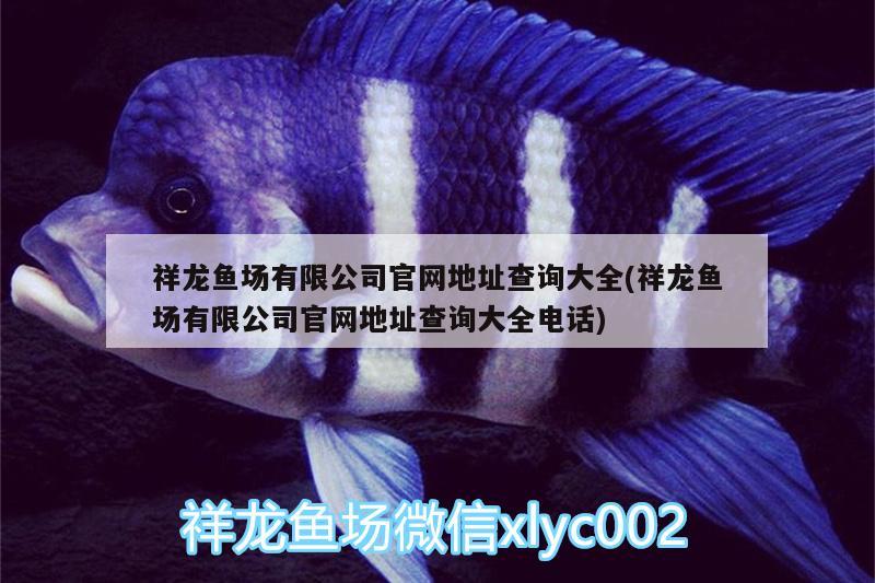 祥龍魚場有限公司官網(wǎng)地址查詢大全(祥龍魚場有限公司官網(wǎng)地址查詢大全電話) 祥龍魚場