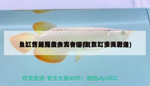 魚缸售后服務(wù)內(nèi)容有哪些(魚缸清洗服務(wù))