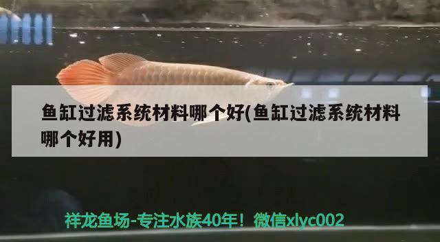 魚缸過(guò)濾系統(tǒng)材料哪個(gè)好(魚缸過(guò)濾系統(tǒng)材料哪個(gè)好用)