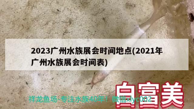 2023廣州水族展會(huì)時(shí)間地點(diǎn)(2021年廣州水族展會(huì)時(shí)間表) 水族展會(huì)