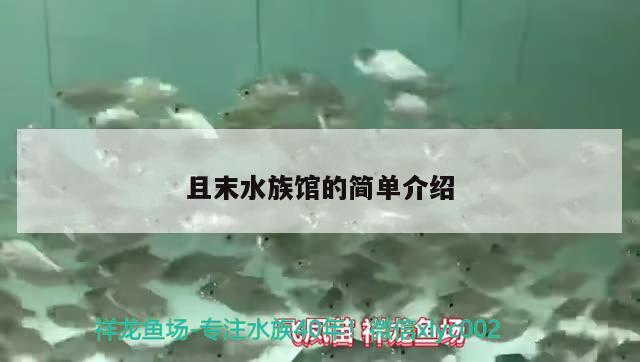 且末水族館的簡單介紹