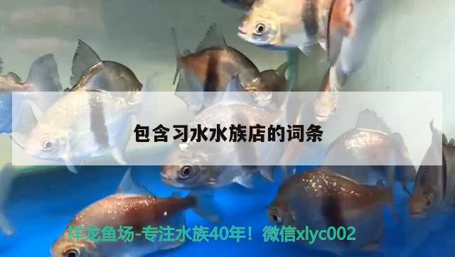 包含習(xí)水水族店的詞條