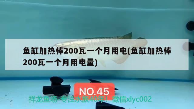 魚缸加熱棒200瓦一個月用電(魚缸加熱棒200瓦一個月用電量) 魚缸清潔用具