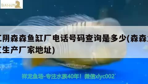 江陰森森魚缸廠電話號碼查詢是多少(森森魚缸生產(chǎn)廠家地址)