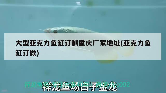 大型亞克力魚缸訂制重慶廠家地址(亞克力魚缸訂做)