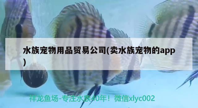 水族寵物用品貿(mào)易公司(賣水族寵物的app)