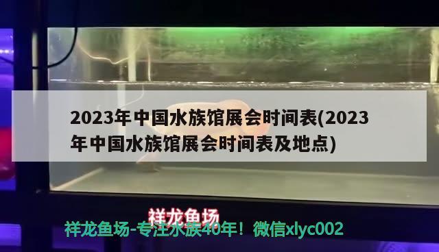 2023年中國(guó)水族館展會(huì)時(shí)間表(2023年中國(guó)水族館展會(huì)時(shí)間表及地點(diǎn))