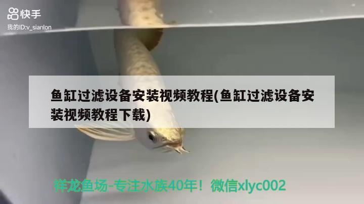 魚缸過濾設(shè)備安裝視頻教程(魚缸過濾設(shè)備安裝視頻教程下載)