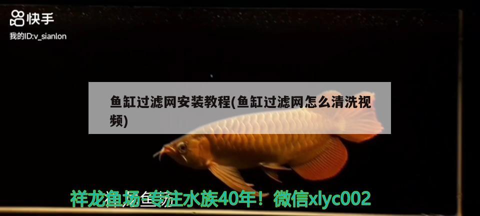 魚缸過濾網(wǎng)安裝教程(魚缸過濾網(wǎng)怎么清洗視頻)