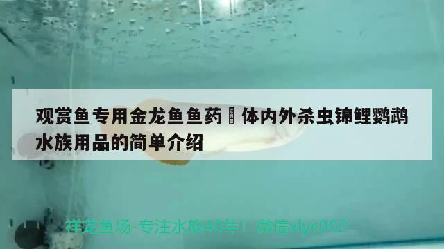 觀賞魚專用金龍魚魚藥?體內(nèi)外殺蟲錦鯉鸚鵡水族用品的簡單介紹 鸚鵡魚