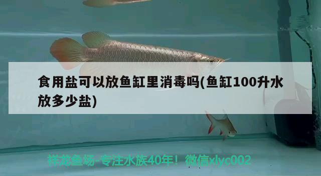 食用鹽可以放魚(yú)缸里消毒嗎(魚(yú)缸100升水放多少鹽)