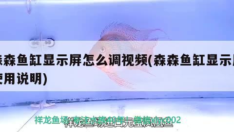 森森魚缸顯示屏怎么調(diào)視頻(森森魚缸顯示屏使用說(shuō)明) 魚缸凈水劑