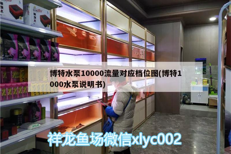 博特水泵10000流量對(duì)應(yīng)檔位圖(博特1000水泵說明書)